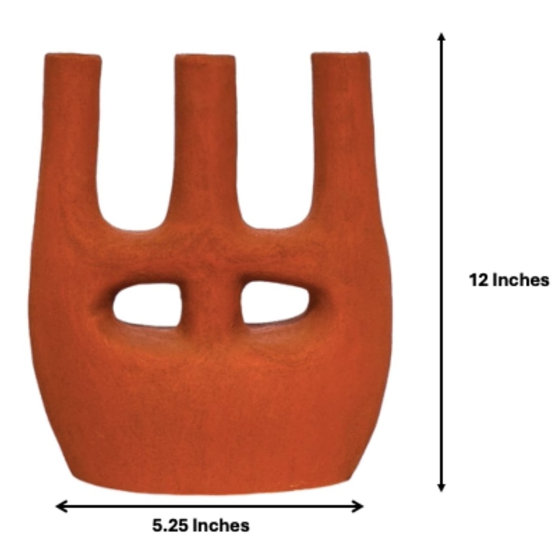 Statement Handcrafted Terracotta Vase – Sculptural Decor - 3