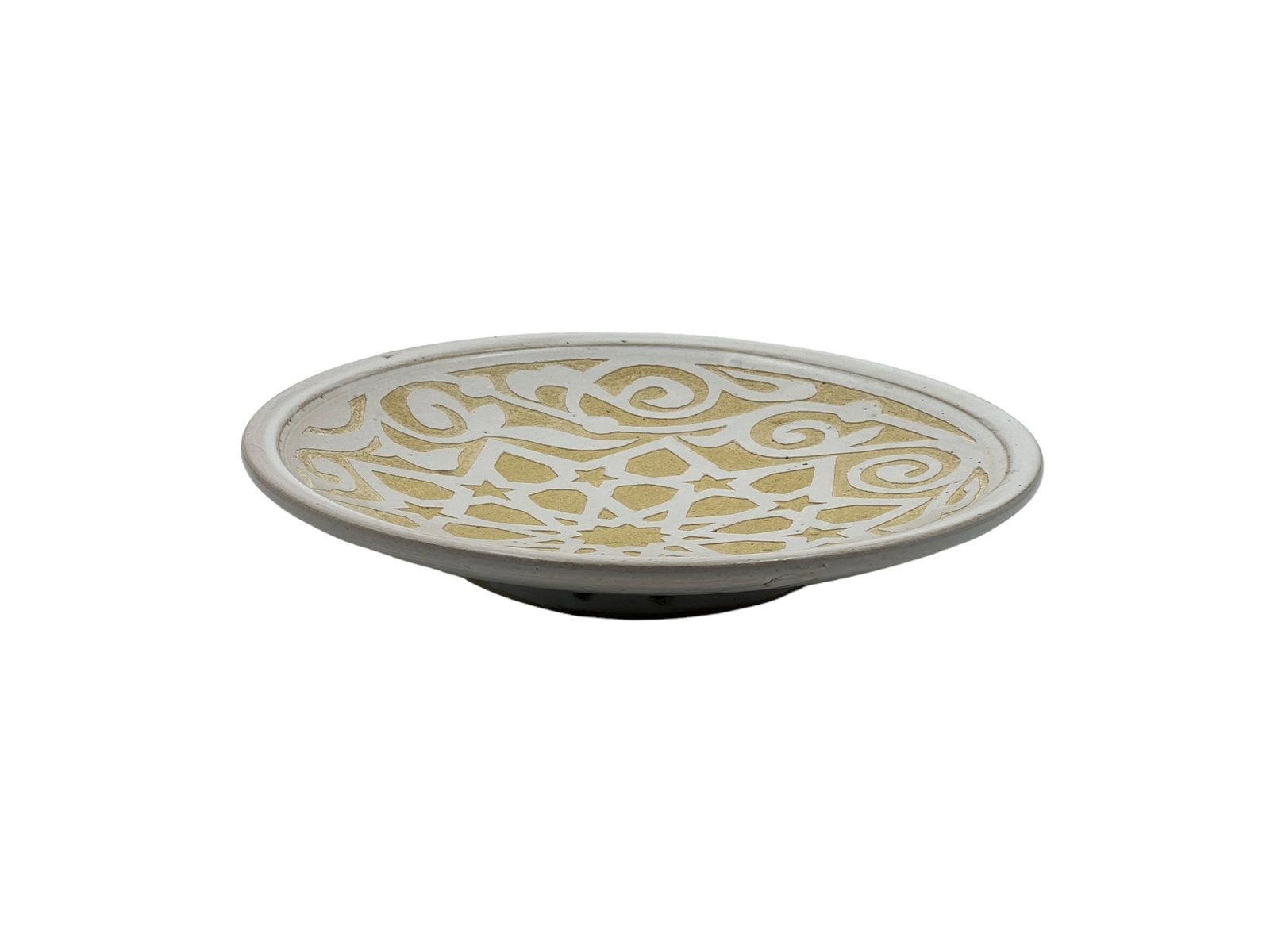 Handcrafted White Clay Pottery Plates – Natural Pigments - 2