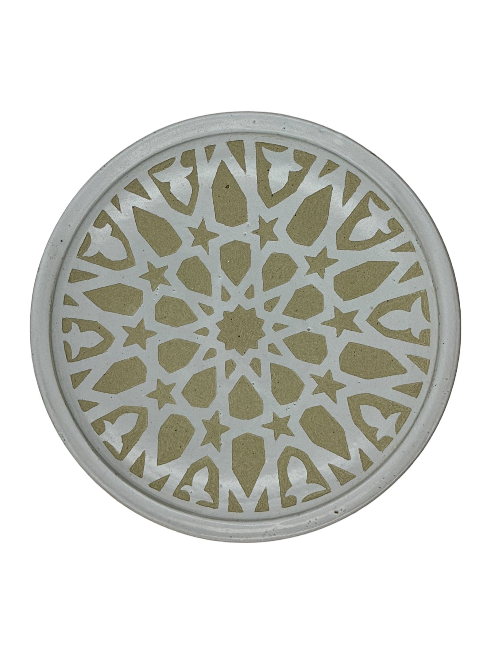Handcrafted White Clay Pottery Plates – Natural Pigments - 4