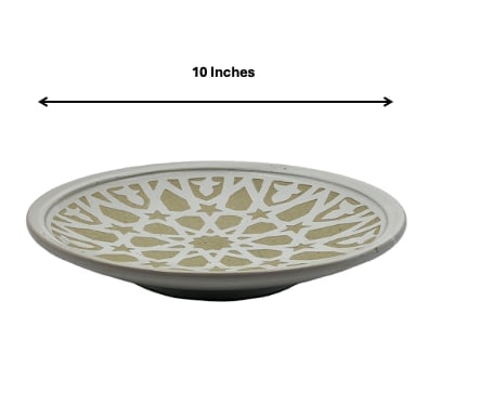 Handcrafted White Clay Pottery Plates – Natural Pigments - 5