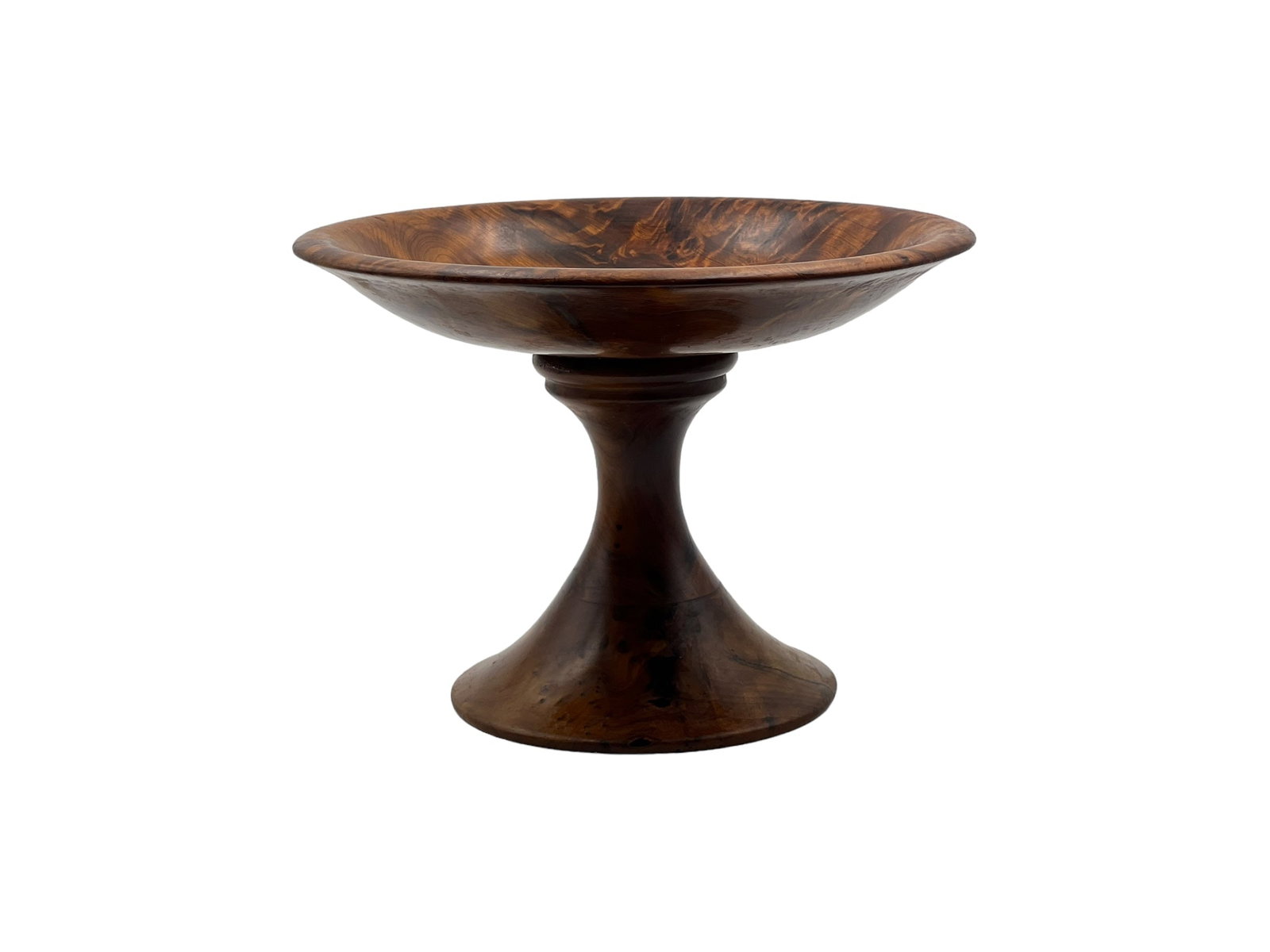 Handcrafted Thuya Wood Footed Tray - 6