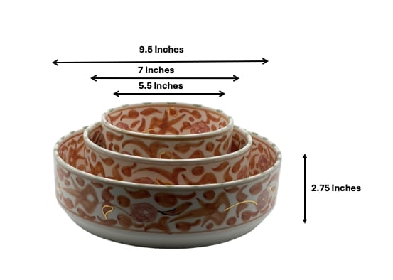 Vintage Handcrafted White Clay Bowl – Real Gold Foil - 2