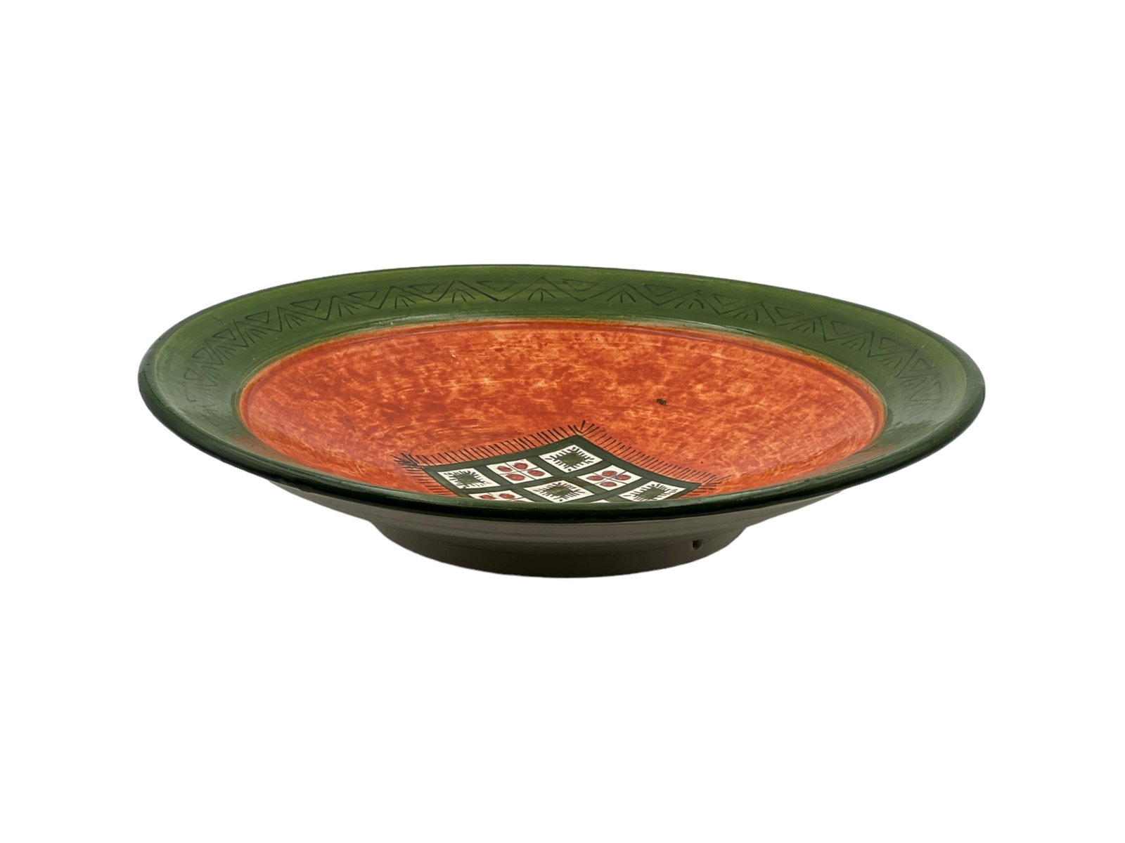 Handcrafted Clay Pottery Plate – Natural Pigments - 2