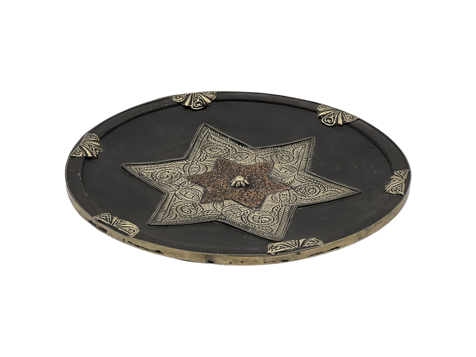 Handcrafted Copper-Tone Clay Pottery Plate – Natural Pigments - 3
