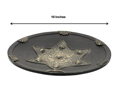 Handcrafted Copper-Tone Clay Pottery Plate – Natural Pigments - 7