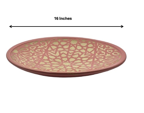 Handcrafted Pink Clay Pottery Plates – Natural Pigments - 3