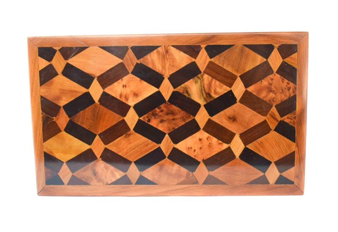 Thuya Burl Wood Jewelry Box – 8" × 4.7" × 2.5" - 7