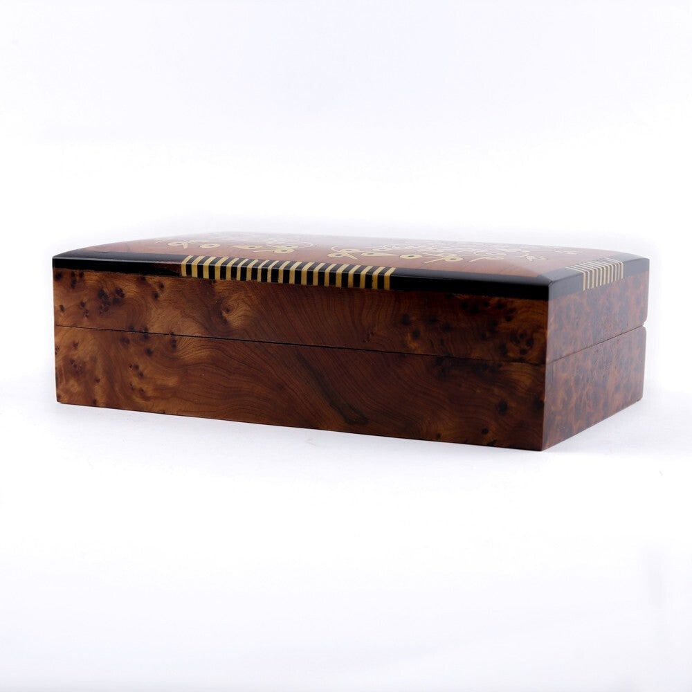 Handcrafted Thuya Burl Wood Jewelry Box - 5
