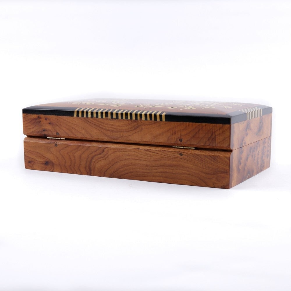 Handcrafted Thuya Burl Wood Jewelry Box - 7