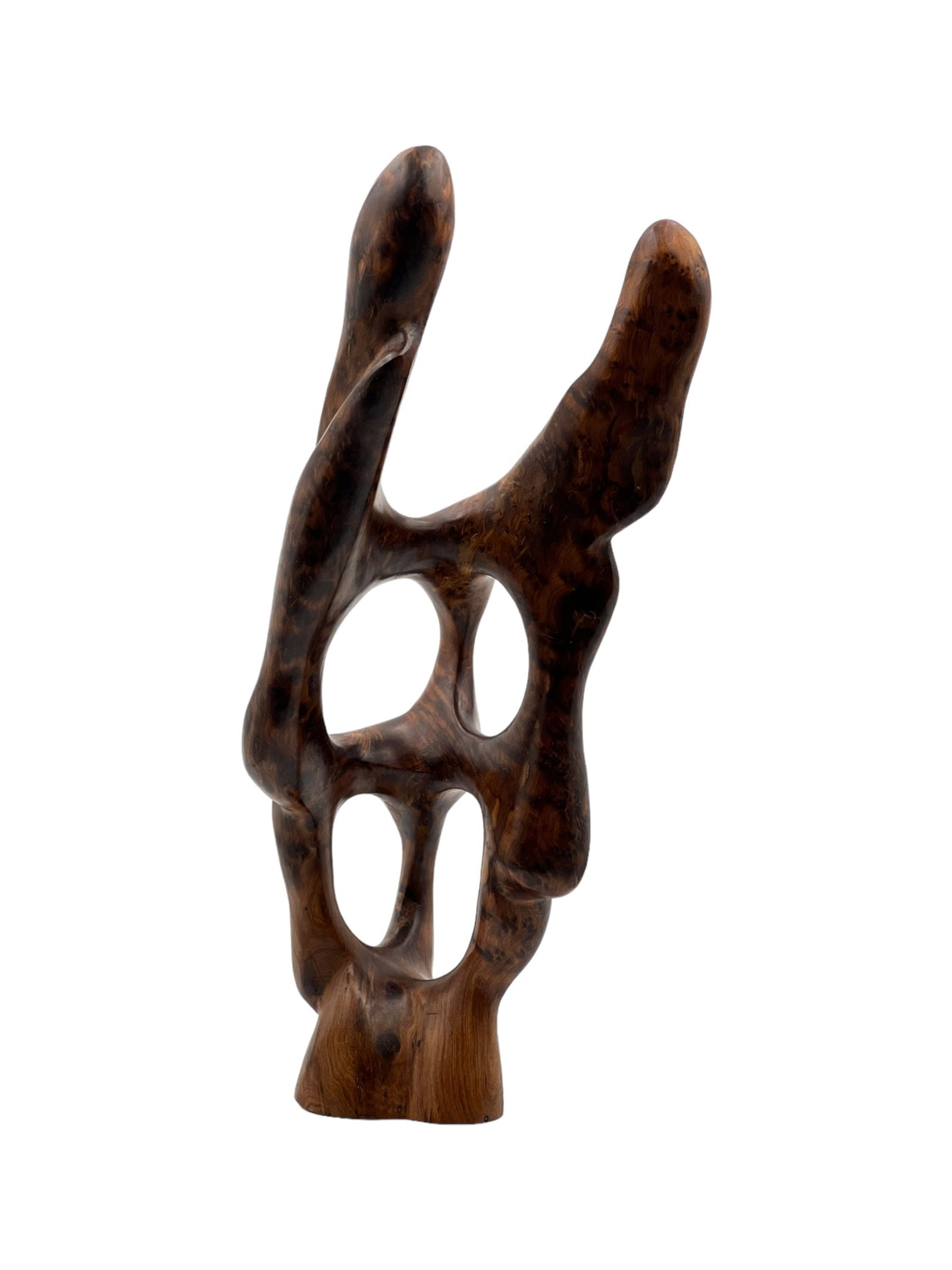 Handcrafted Thuya Wood Decorative Sculpture - 3