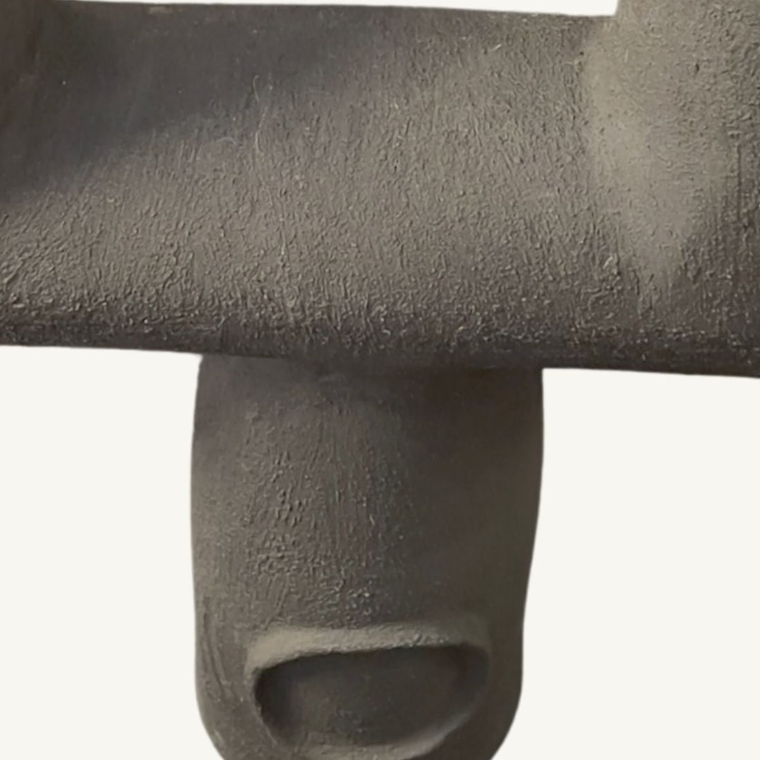 Artisan Sculptural Terracotta Statement Vase - 3