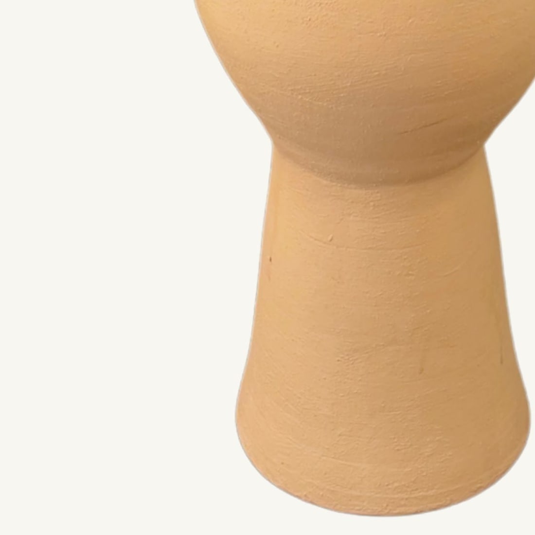 Minimalist Sculptural Terracotta Vase – Handcrafted Ceramic Decor - 2
