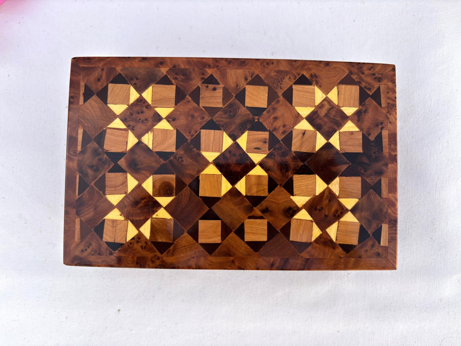 Thuya Burl Wood Jewelry Box – 8 × 5" - 6