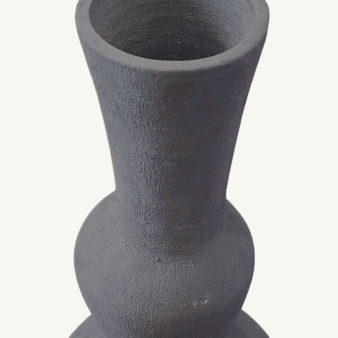 Large Handcrafted Sculptural Terracotta Vase - 3