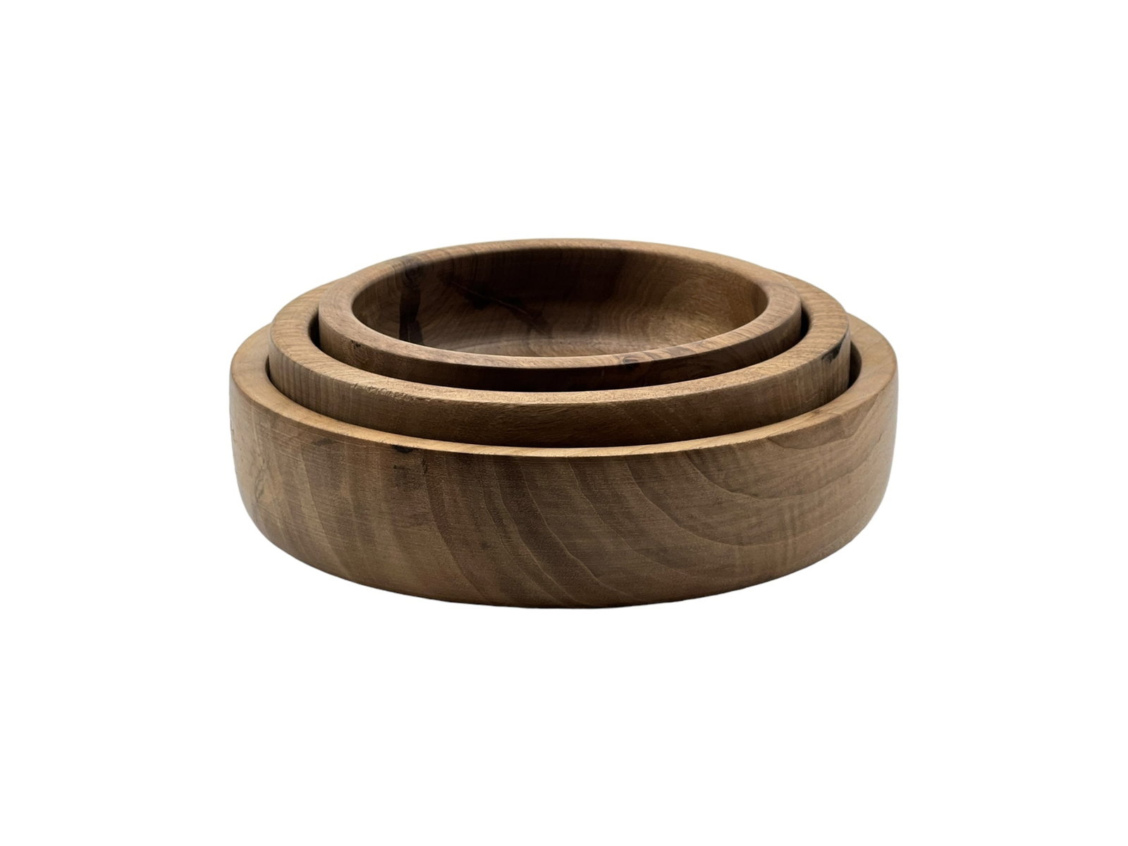 Handcrafted Thuya Wood Serving Bowls – Set of 3 - 4