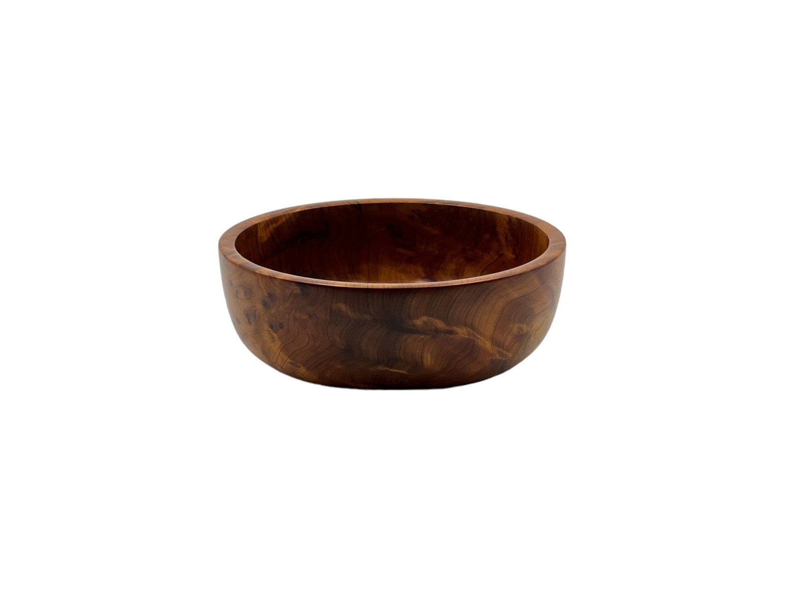 Handcrafted Thuya Wood Serving Bowls – Set of 3 - 8