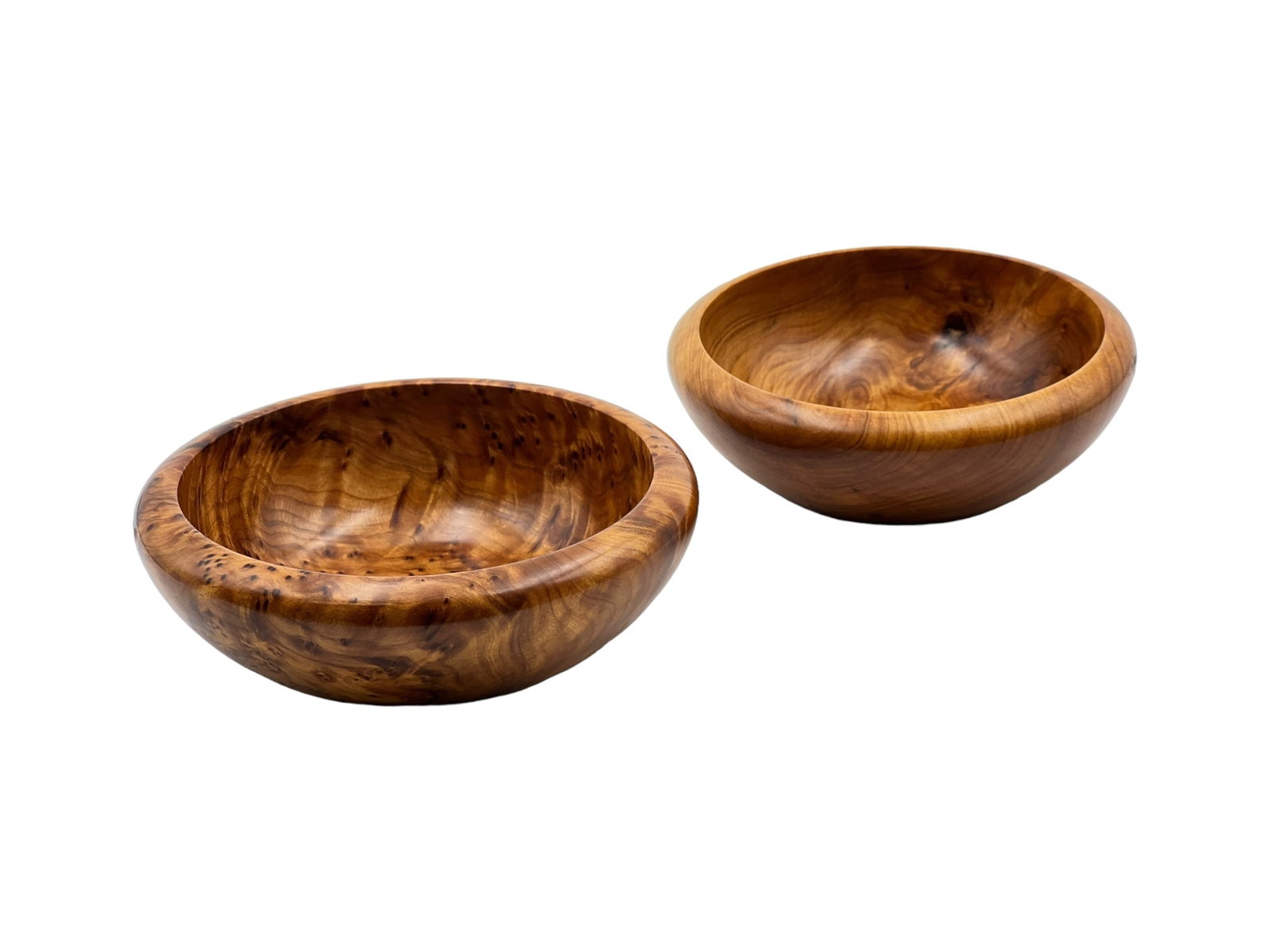 Handcrafted Thuya Wood Bowls – Set of 6 - 5