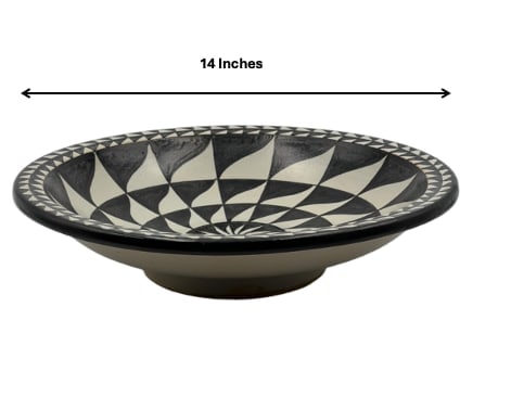 Handcrafted Clay Pottery Plate – Natural Pigments - 6