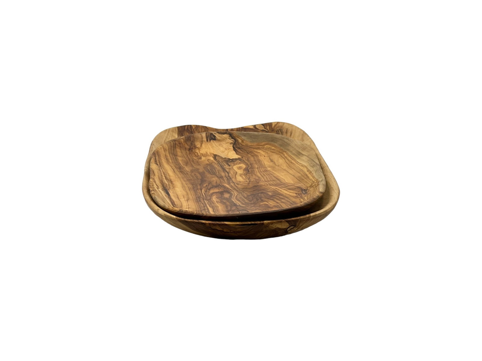 Handcrafted Walnut Wood Trays – Set of 3 - 2