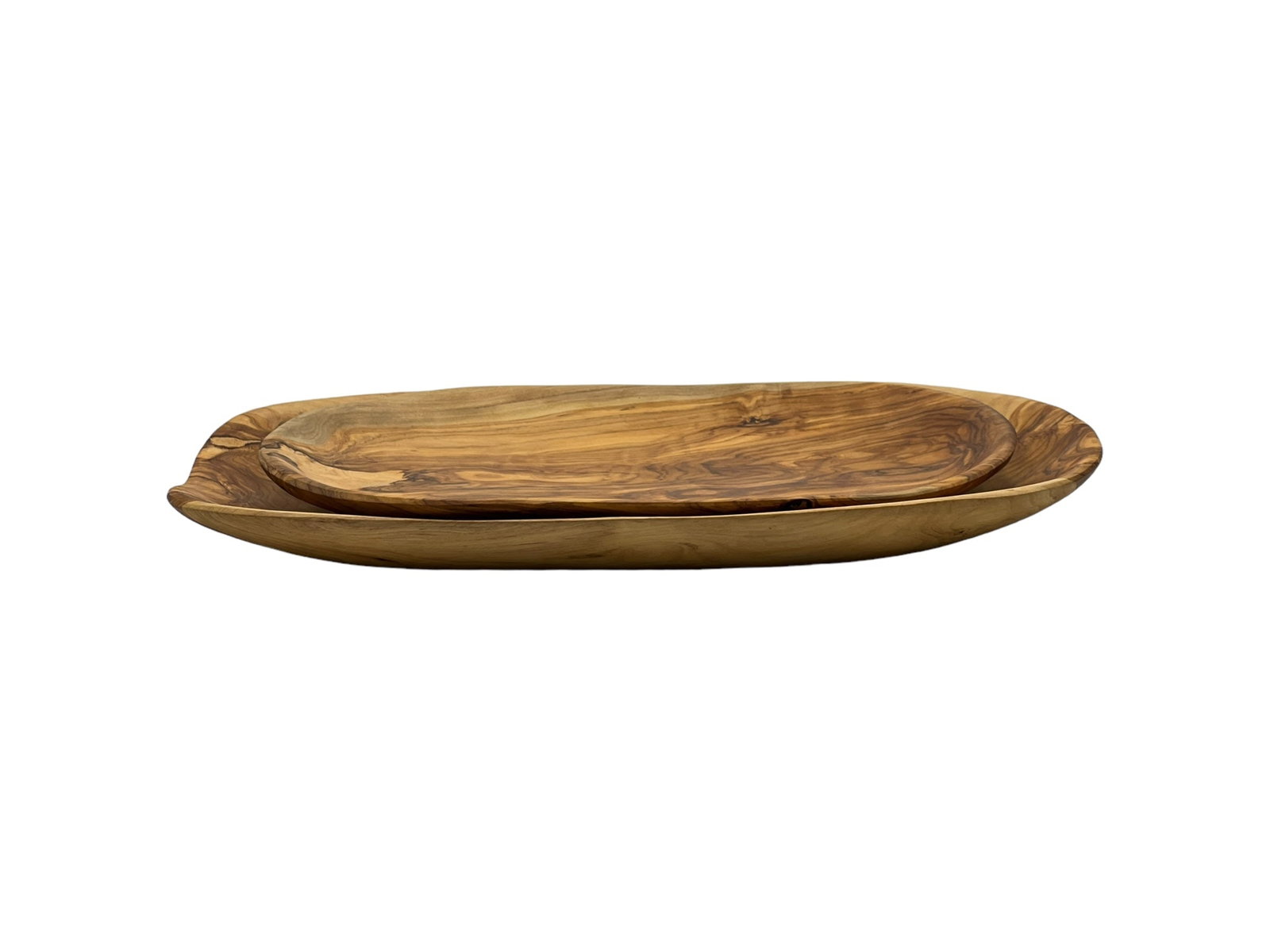 Handcrafted Walnut Wood Trays – Set of 3 - 3