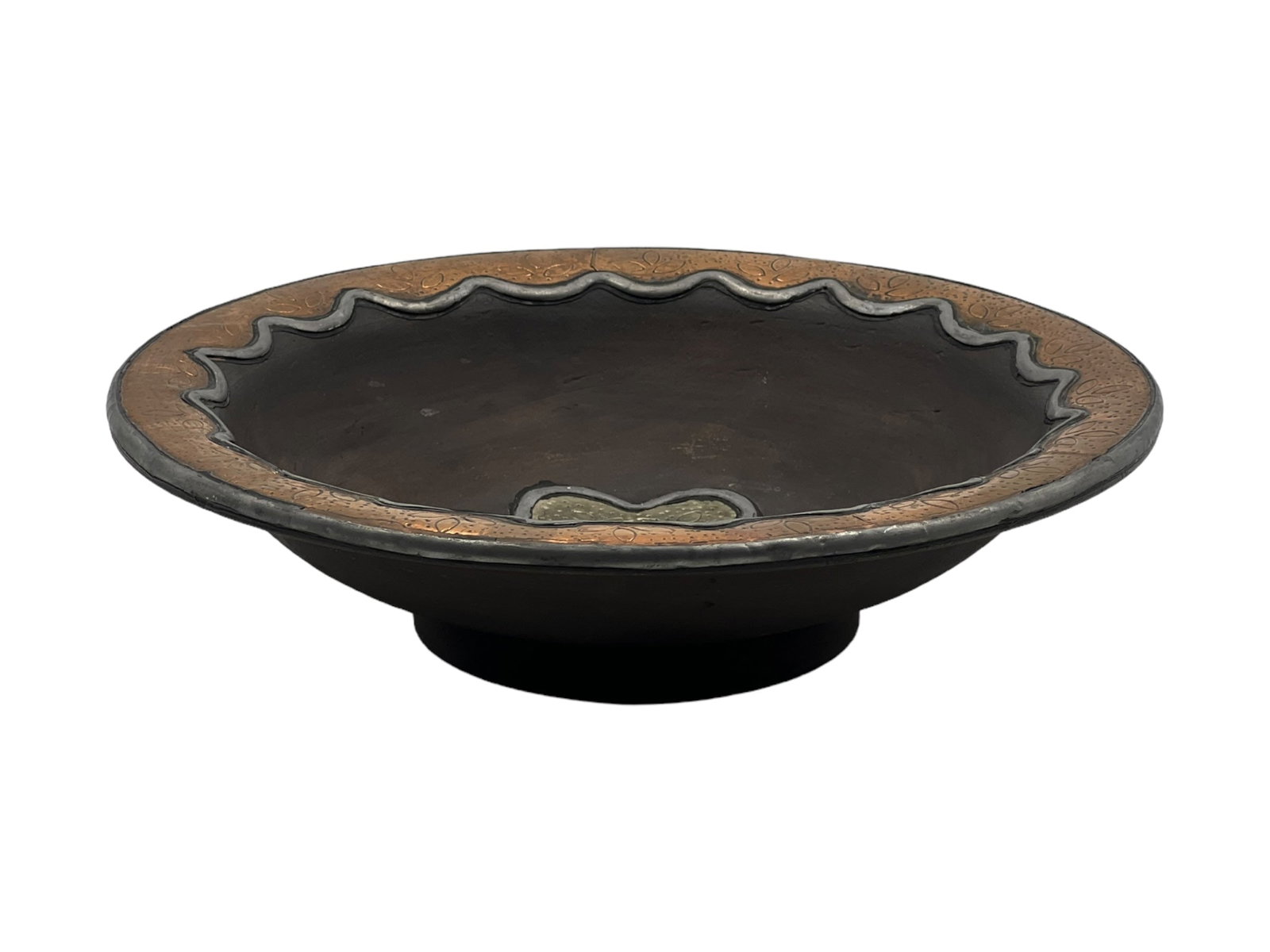 Handcrafted Copper-Tone Clay Pottery Plate – Natural Pigments - 2