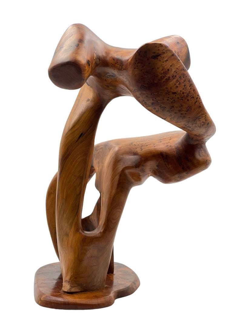 Handcrafted Thuya Wood Decorative Sculpture - 2