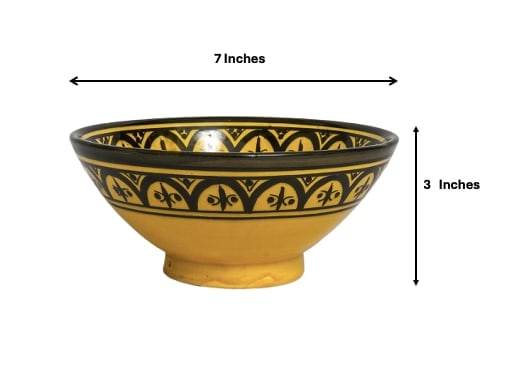 Vintage Handcrafted Clay Pottery Bowl – Natural Pigments - 6