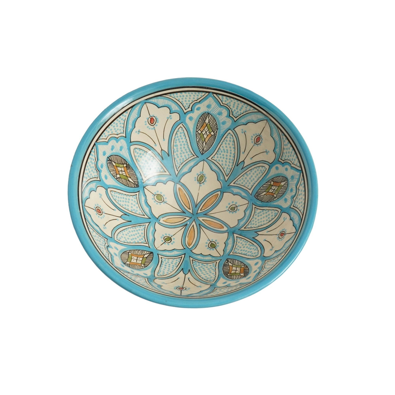Vintage Handcrafted Clay Pottery Bowl – Natural Pigments - 2