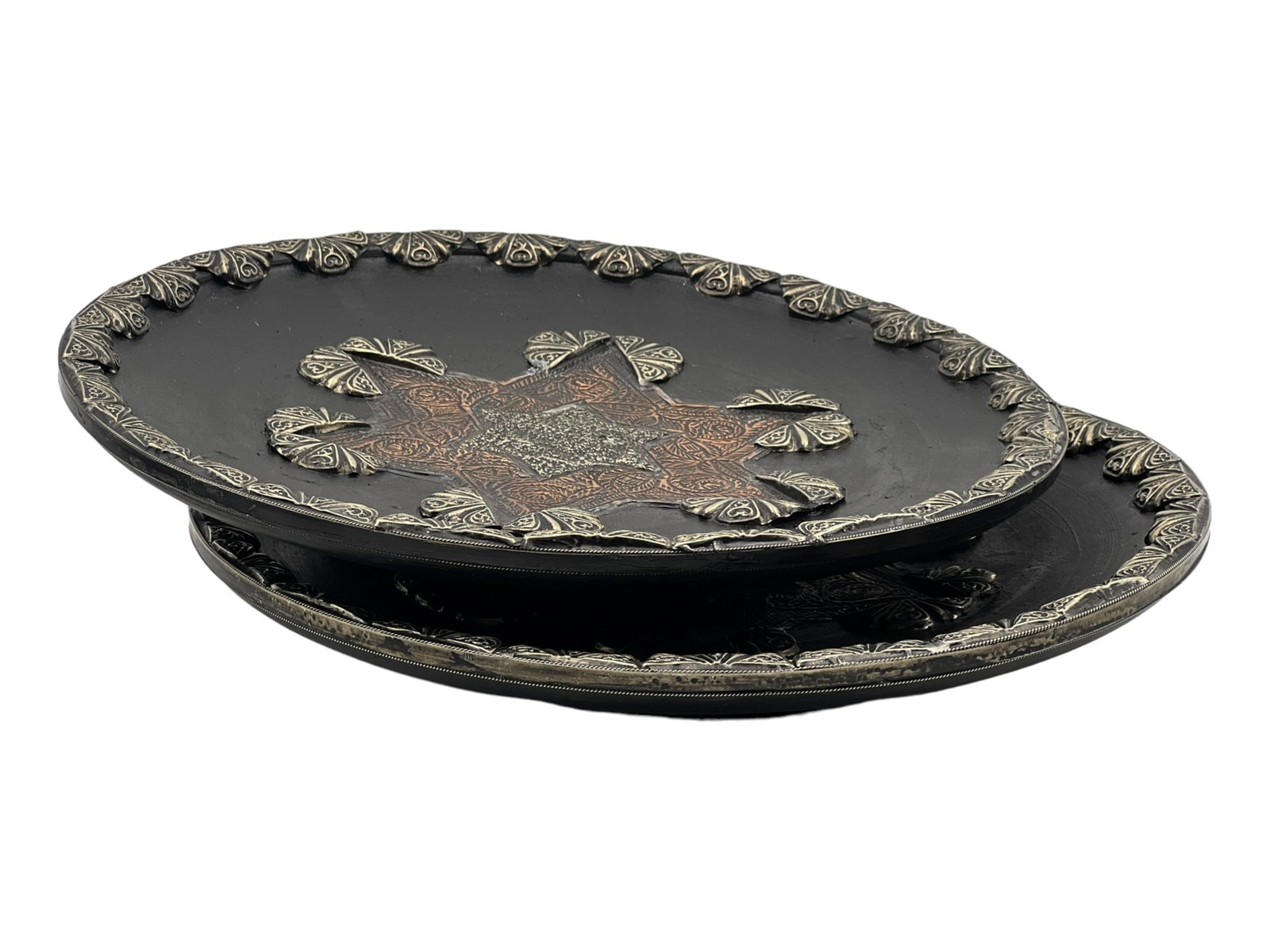 Handcrafted Copper-Tone Clay Pottery Plate – Natural Pigments - 5