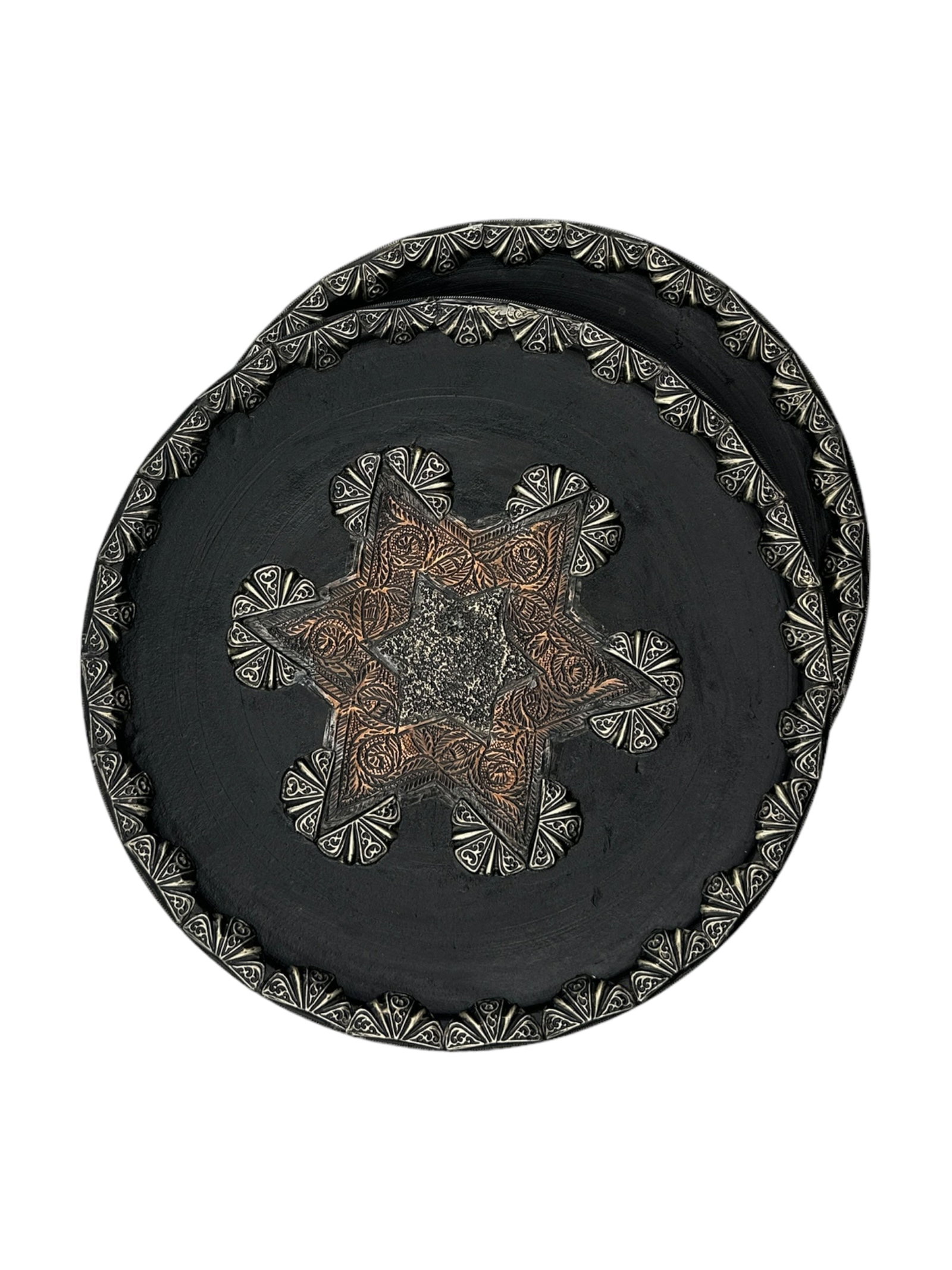Handcrafted Copper-Tone Clay Pottery Plate – Natural Pigments - 6