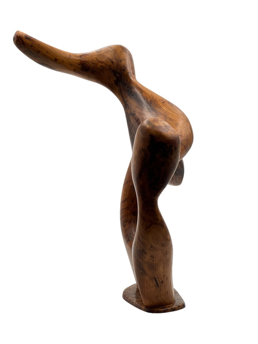 Handcrafted Thuya Wood Decorative Sculpture - 2