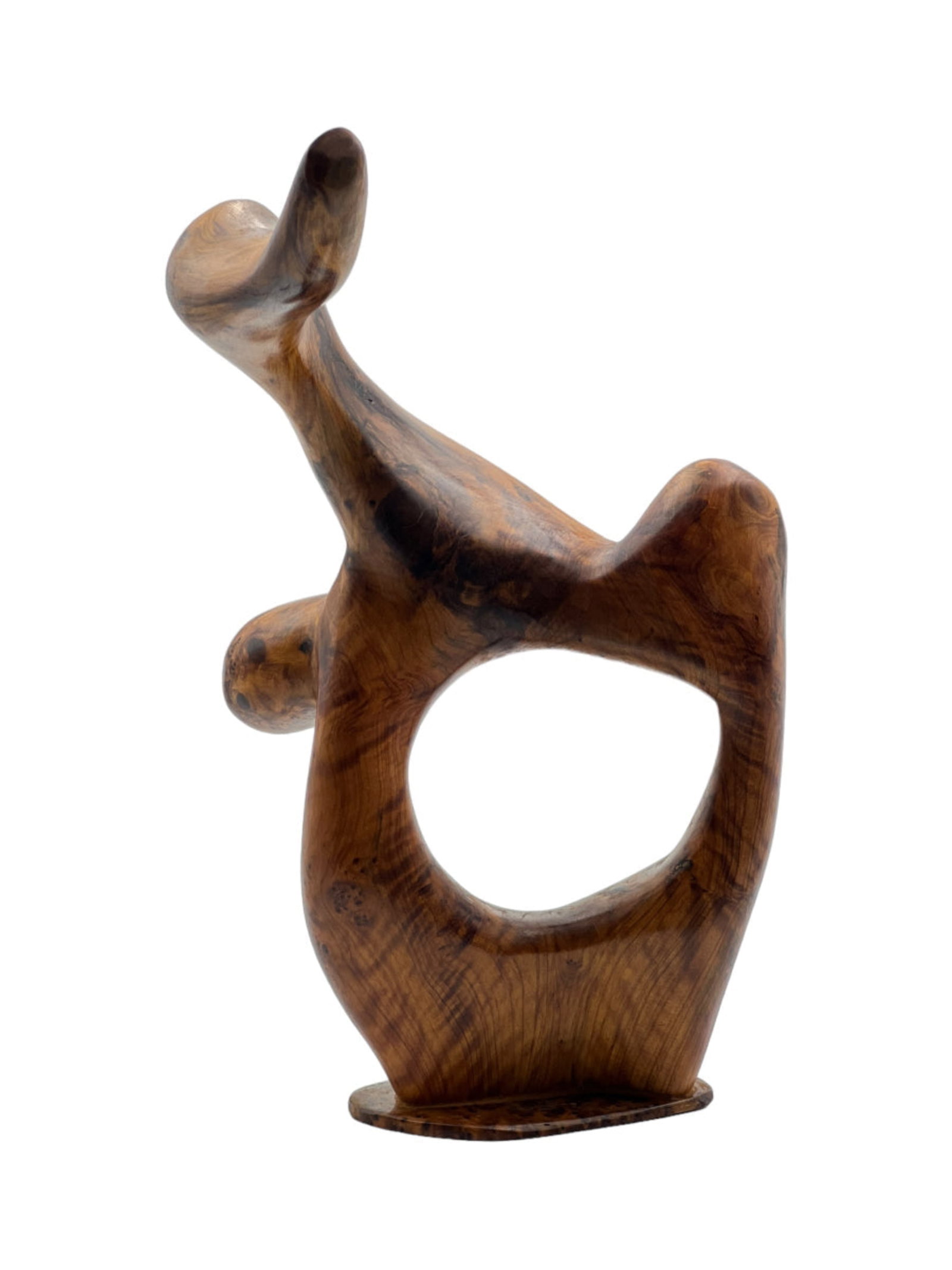 Handcrafted Thuya Wood Decorative Sculpture - 3