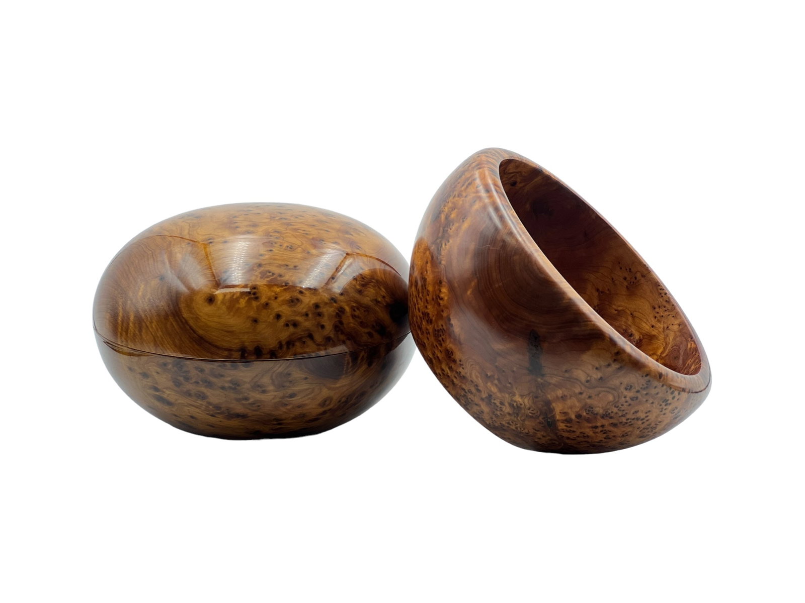 Handcrafted Thuya Wood Bowl - 4