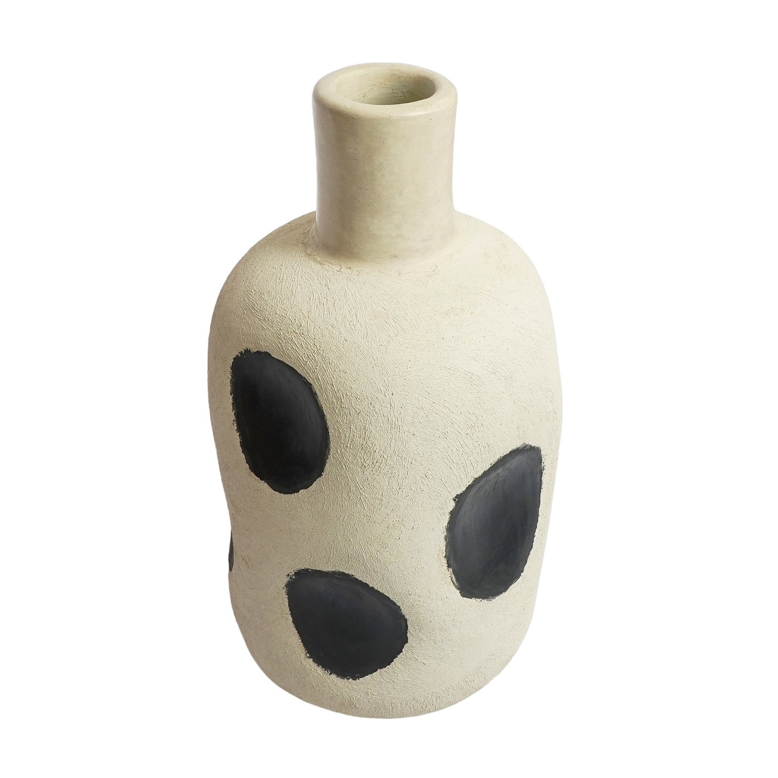 Architectural Sculptural Tadelakt Plaster Vase – Handcrafted - 2