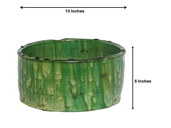 Handmade Tamegroute Pottery Bowl – Natural Glaze - 3