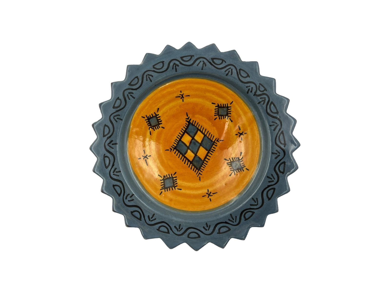 Handcrafted Clay Pottery Plate – Natural Pigments - 2