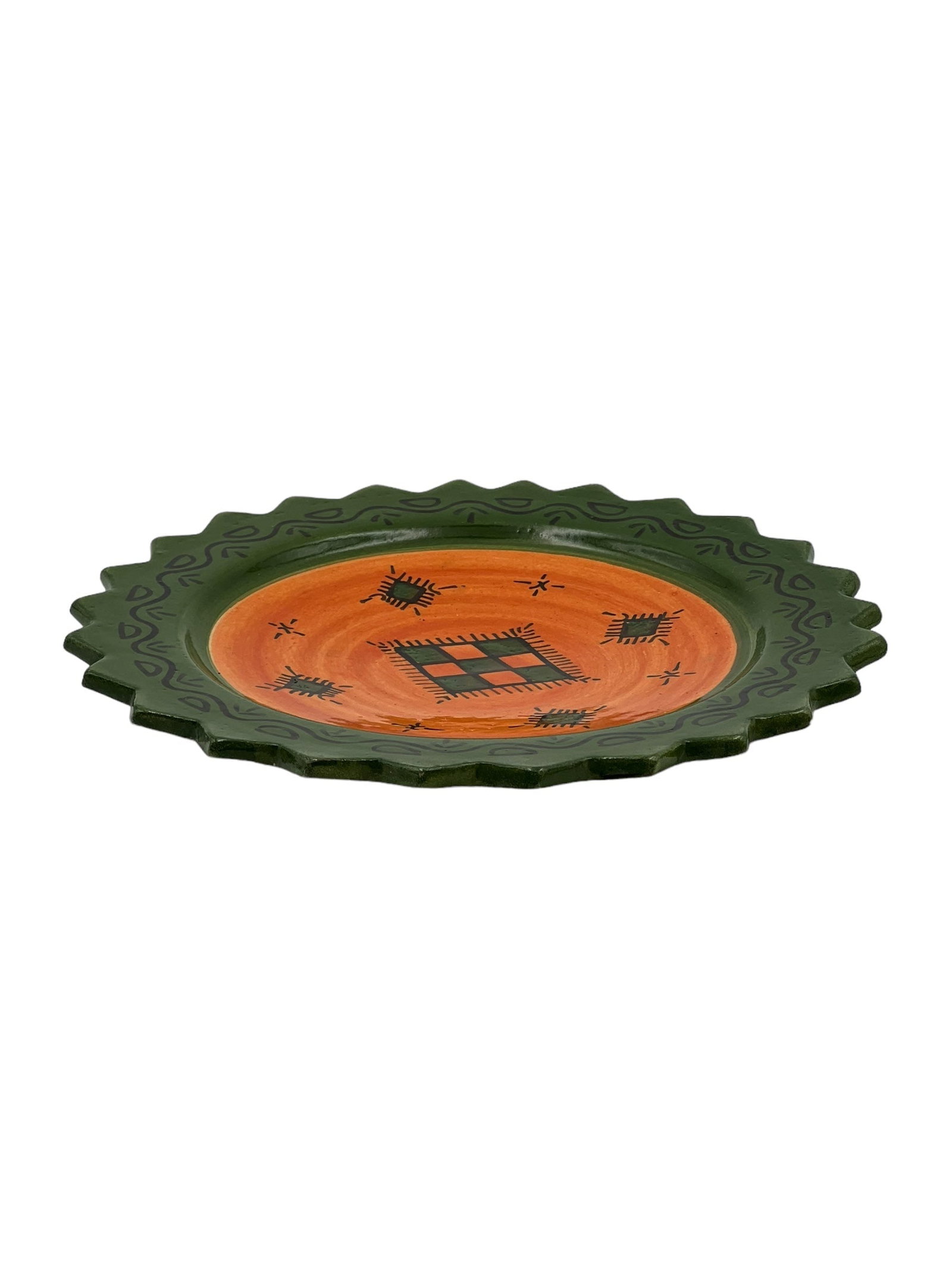 Handcrafted Clay Pottery Plate – Natural Pigments - 7