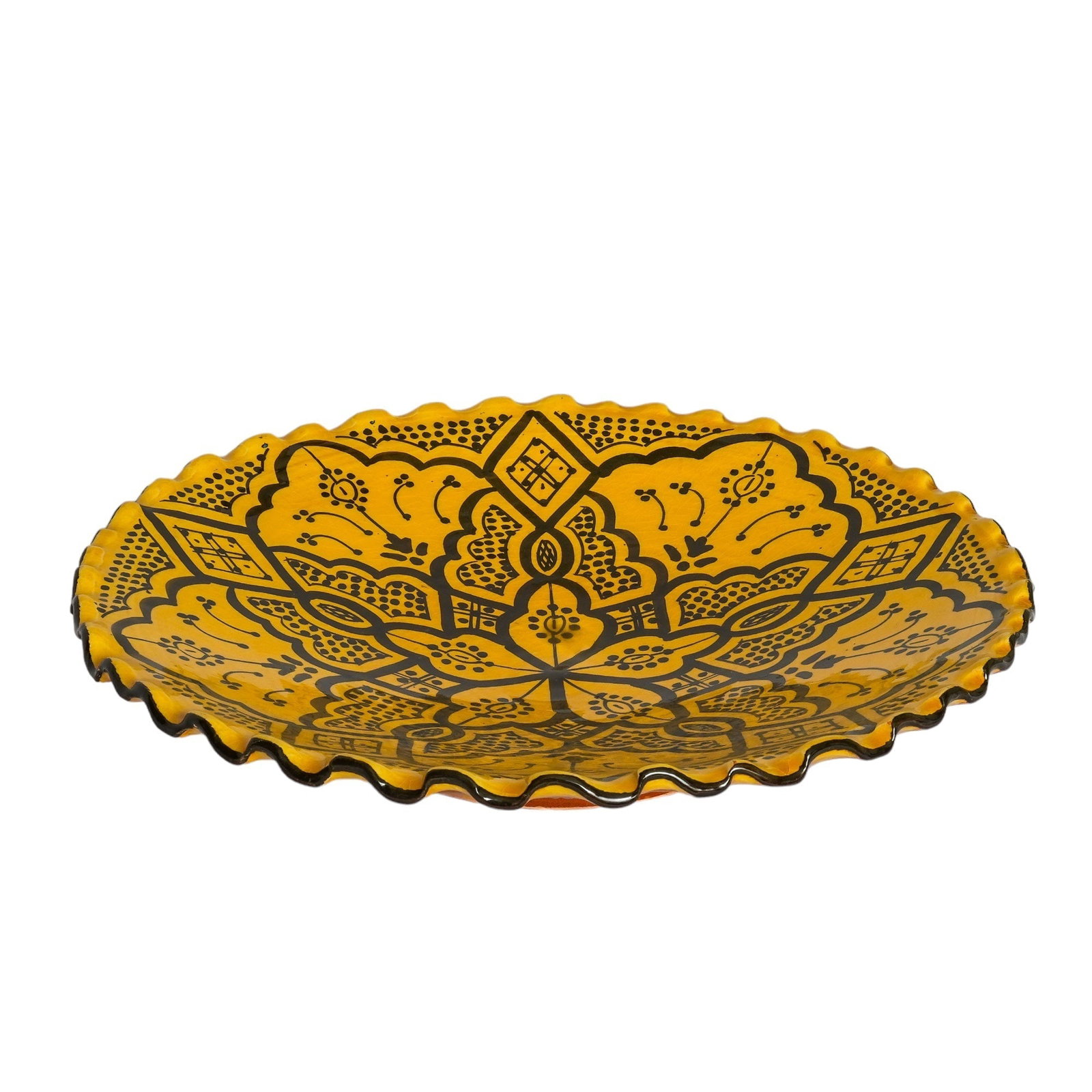 Vintage Handcrafted Clay Pottery Plate – Natural Pigments - 7