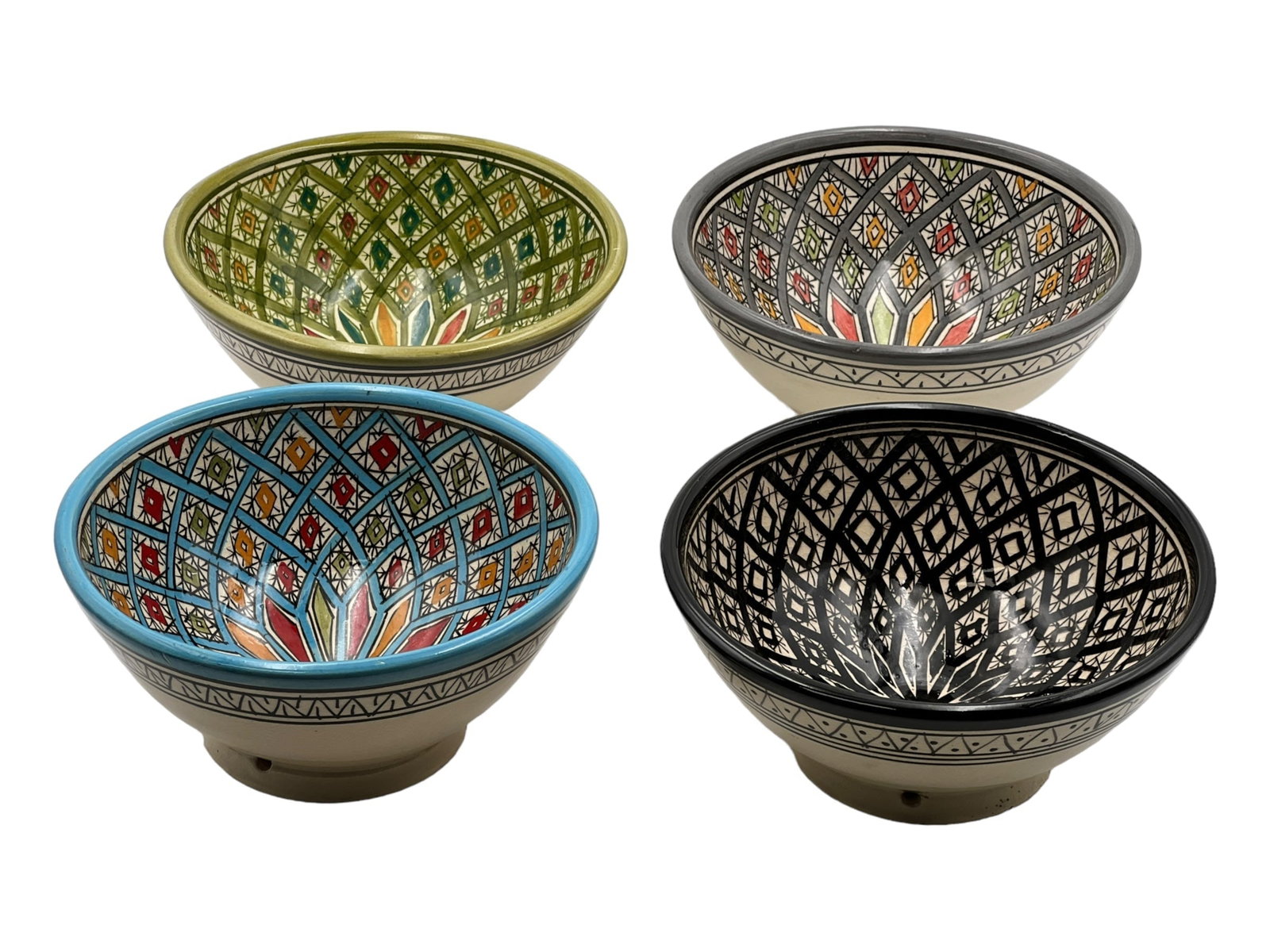 Vintage Handcrafted Clay Pottery Bowl – Natural Pigments - 16