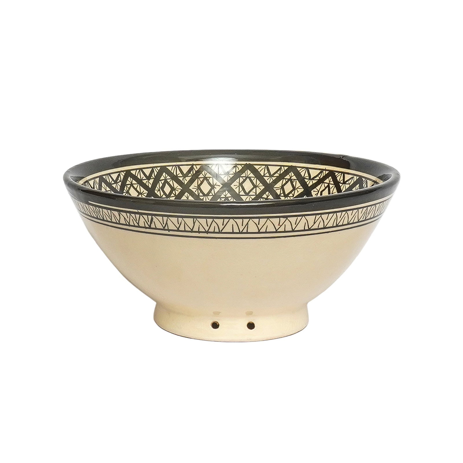 Vintage Handcrafted Clay Pottery Bowl – Natural Pigments - 3
