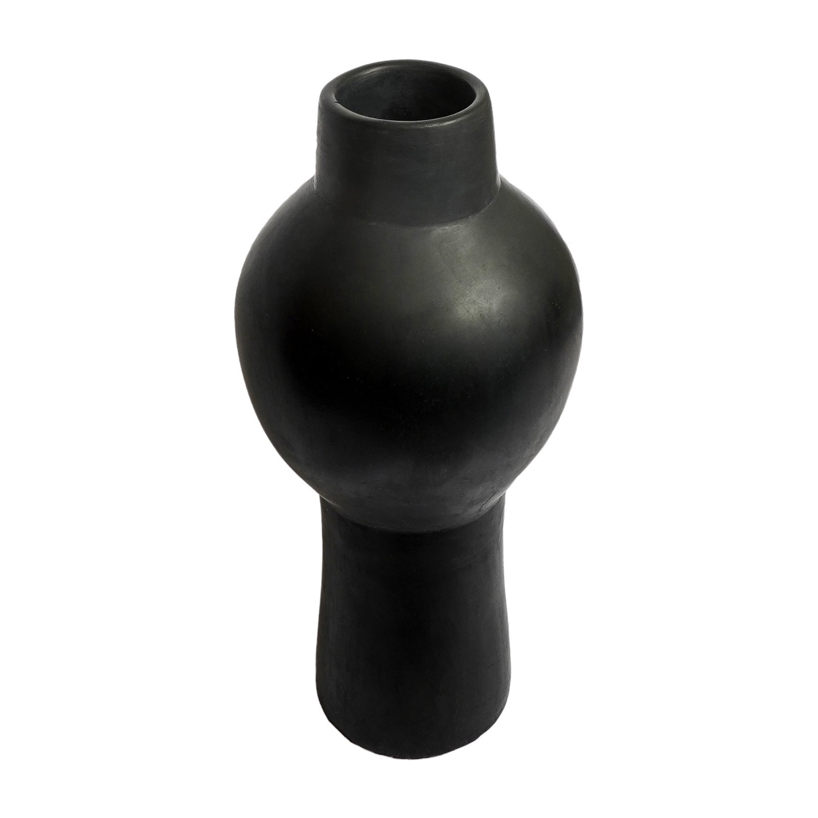 Statement Sculptural Tadelakt Plaster Vase – Handcrafted - 5