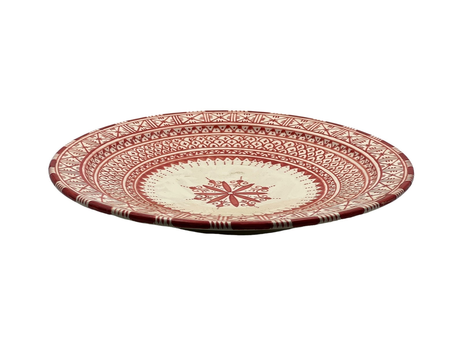 Vintage Handcrafted Clay Pottery Plate – Natural Pigments - 3