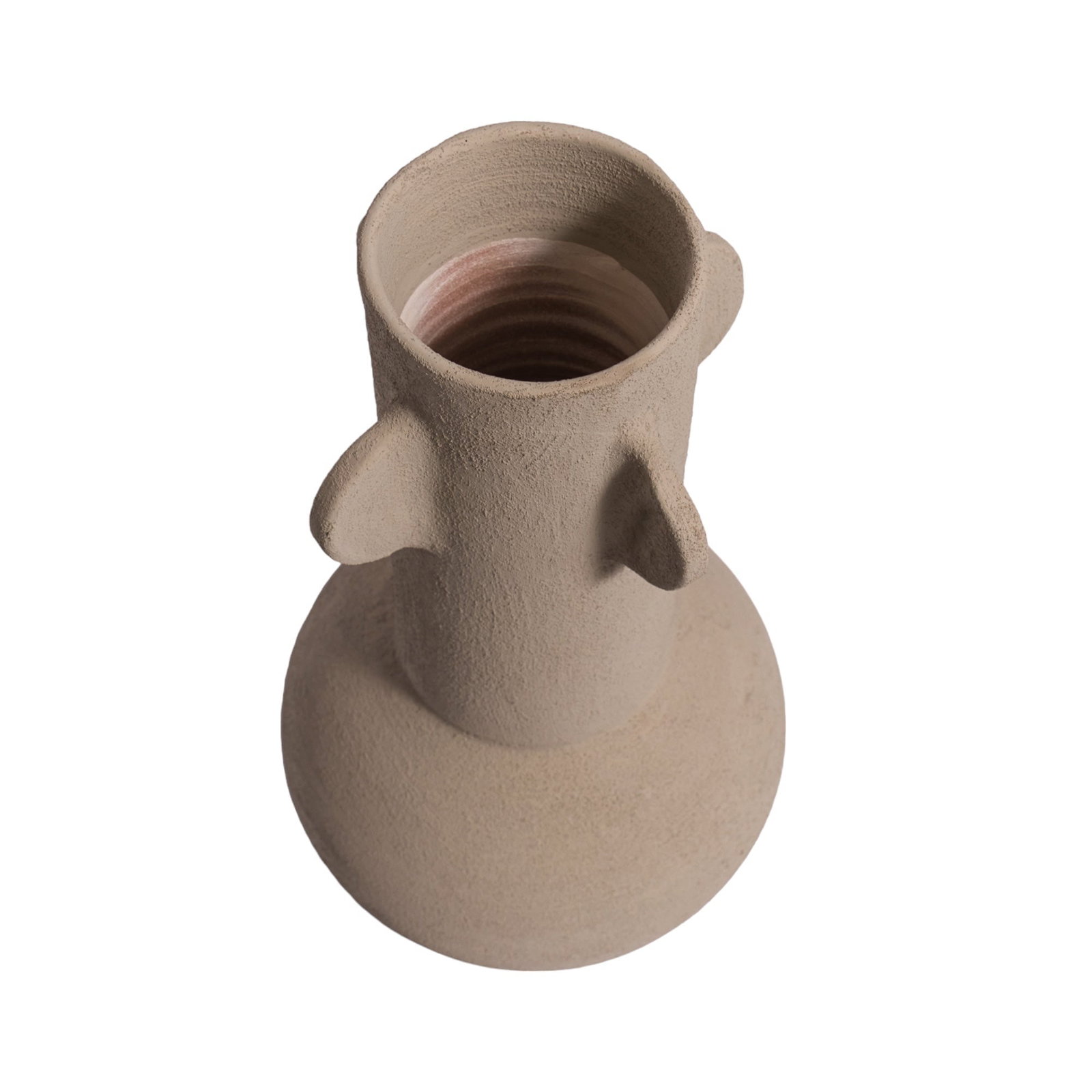 Modern Handcrafted Terracotta Cylinder Vase - 2