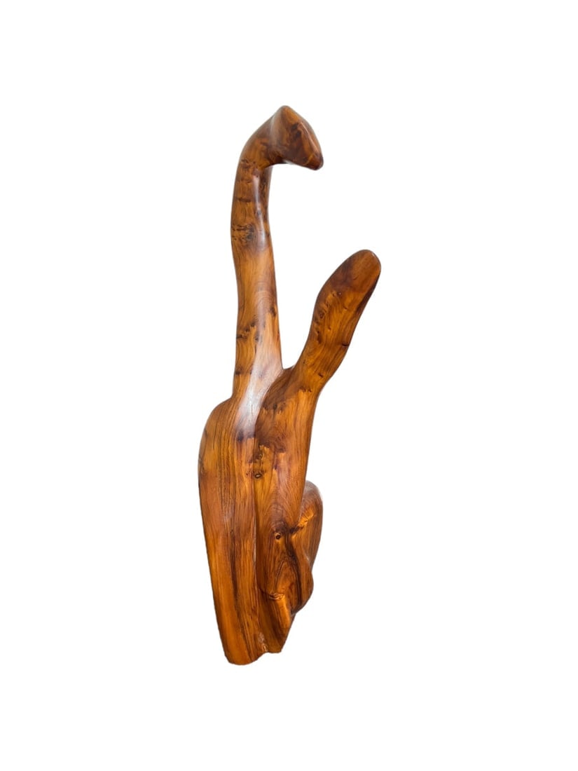 Handcrafted Thuya Wood Decorative Sculpture - 4