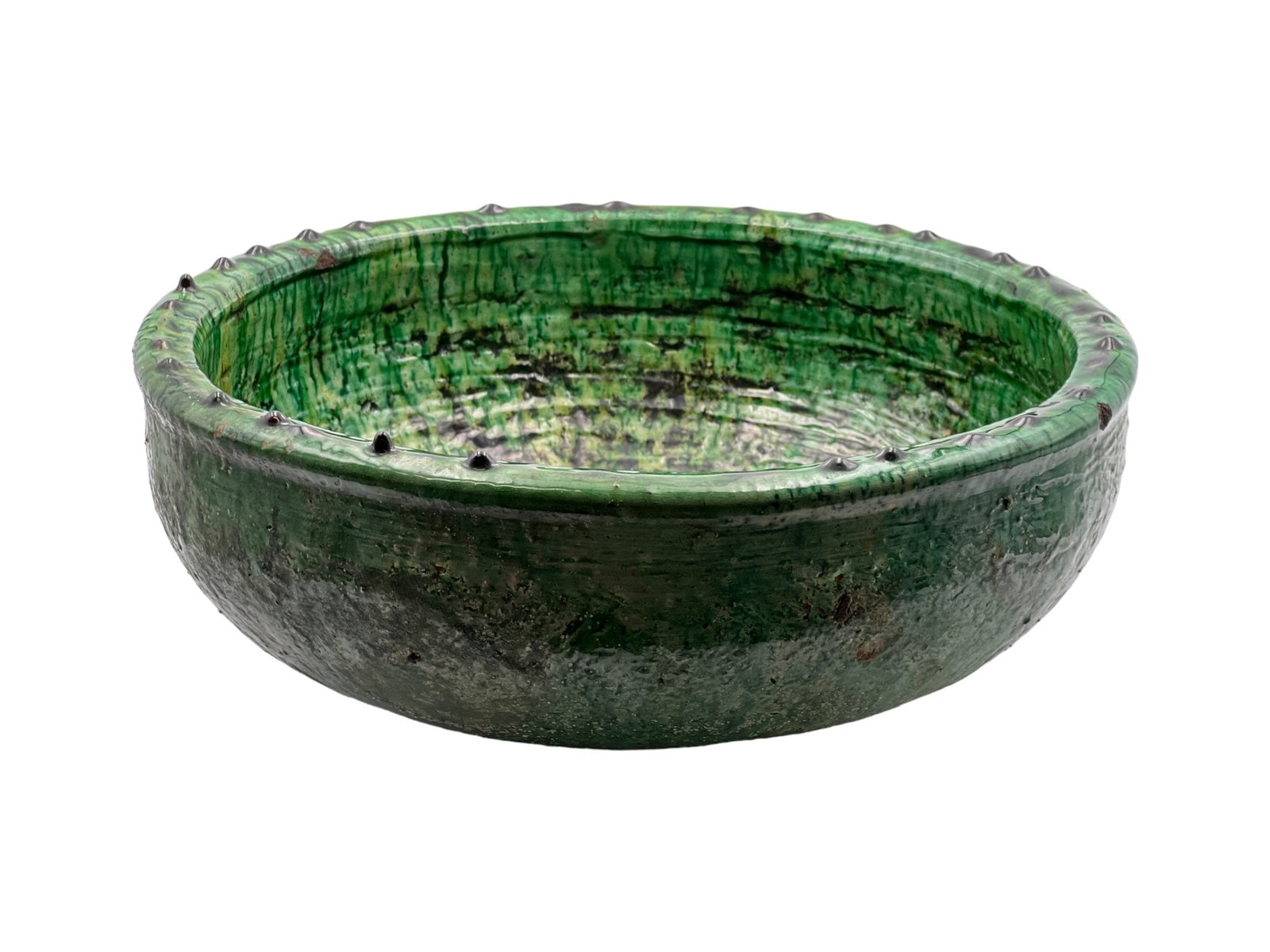 Handcrafted Tamegroute Pottery Bowl – Organic Clay and Natural Glaze - 4