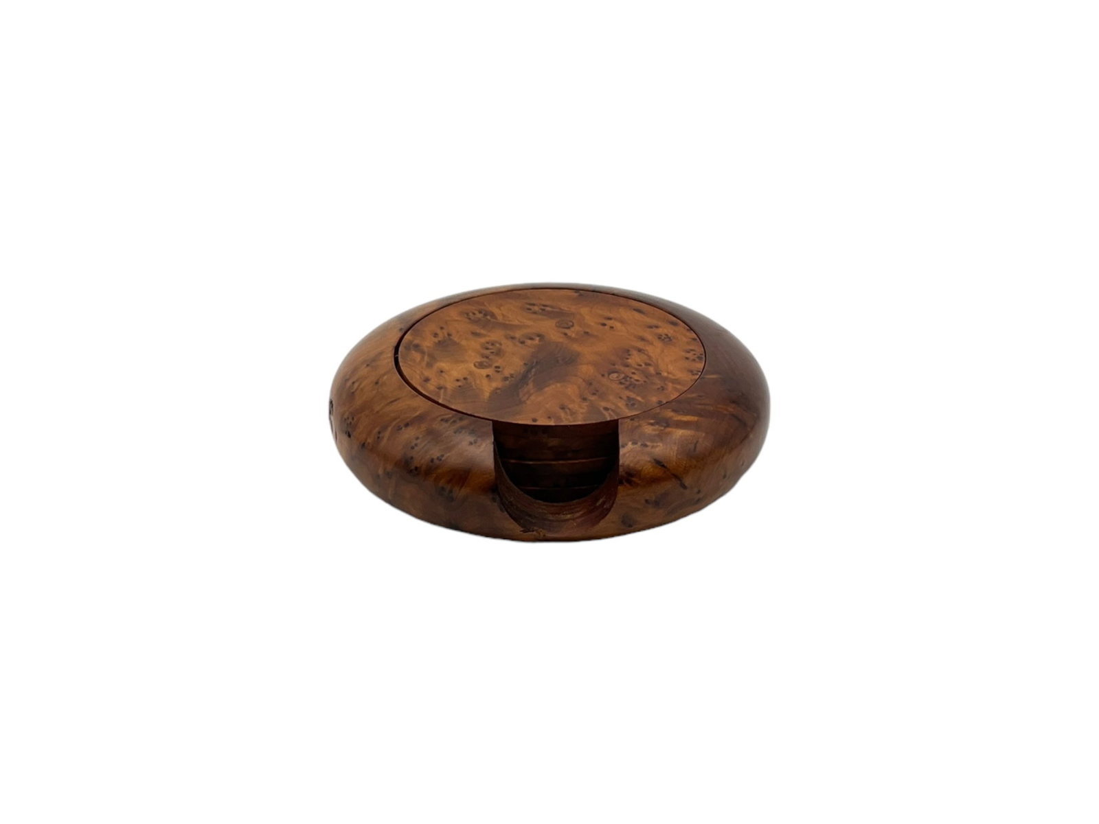 Handcrafted Thuya Wood Coasters - 3