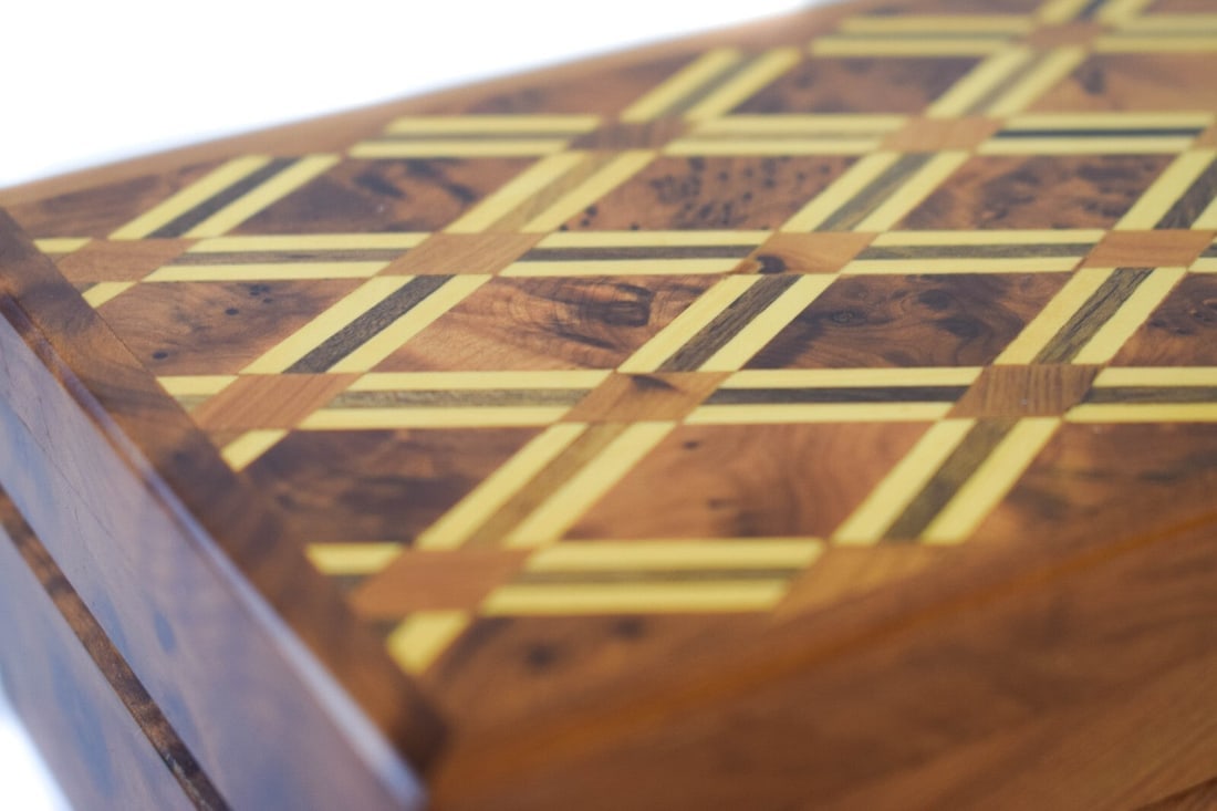 Thuya Burl Wood Jewelry Box – 8" × 4.7" × 2.5" - 4