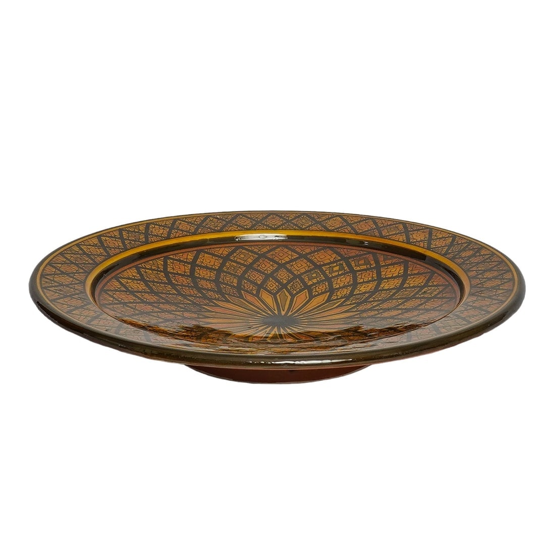 Vintage Handcrafted Clay Pottery Plate – Natural Pigments - 3