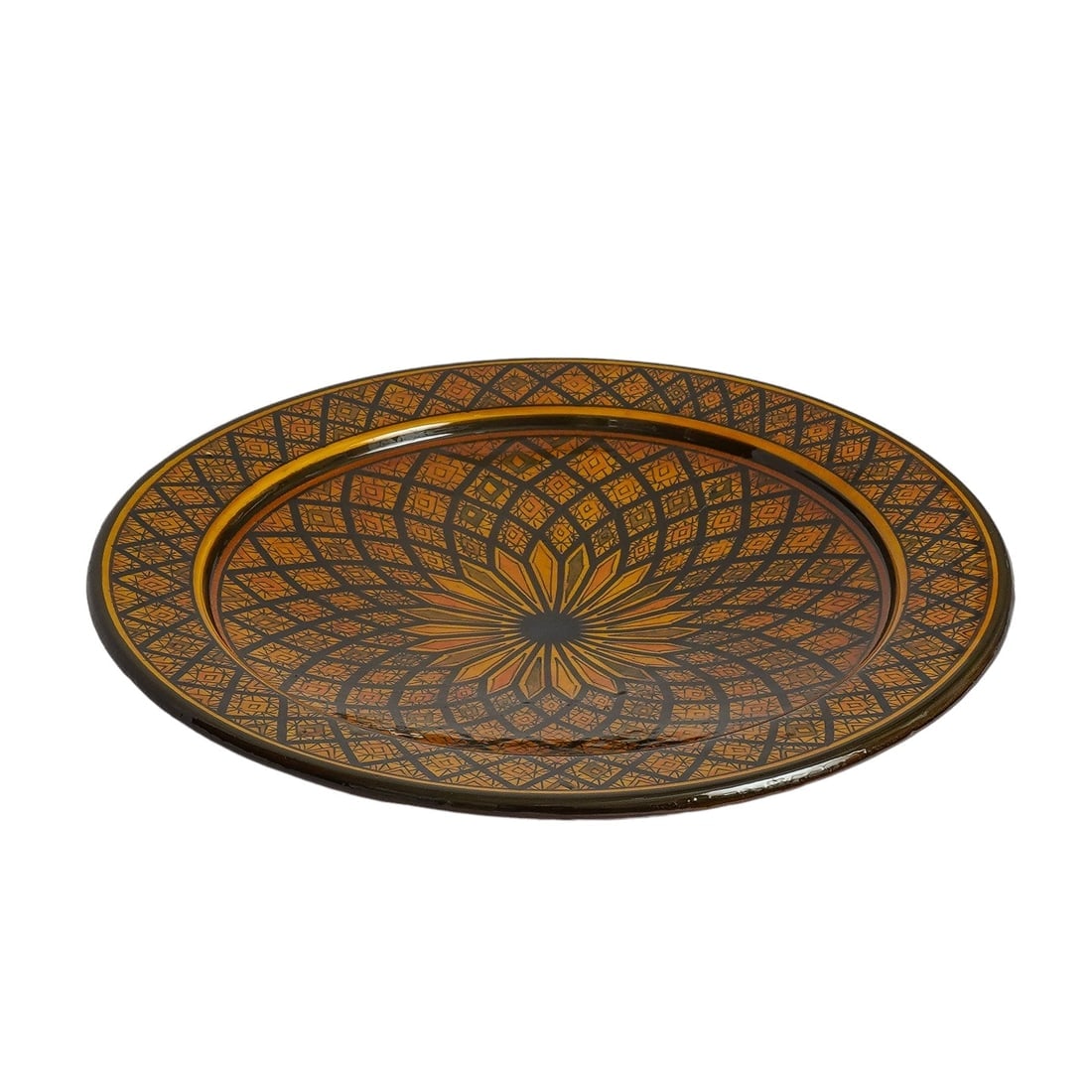 Vintage Handcrafted Clay Pottery Plate – Natural Pigments - 4