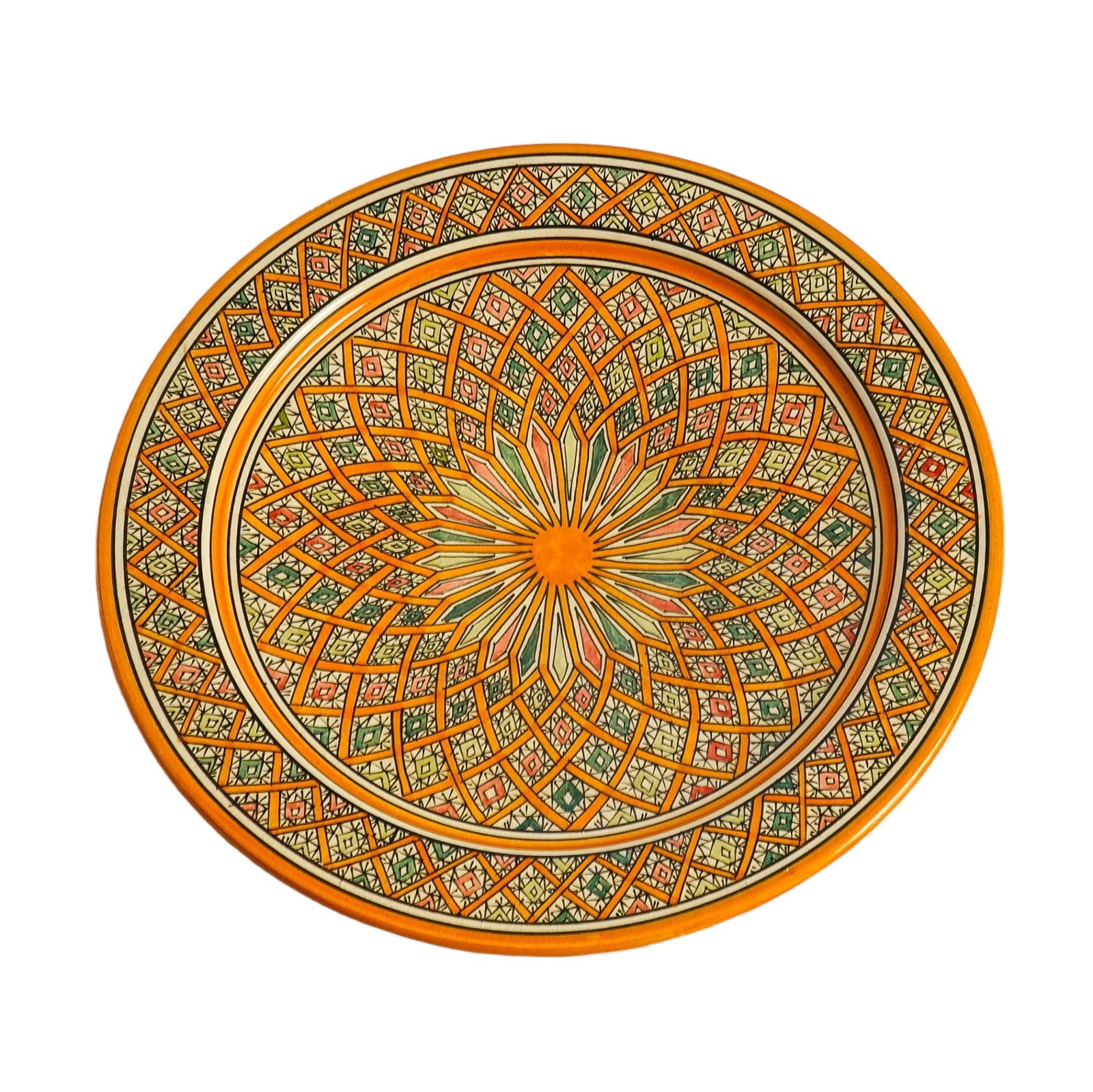 Vintage Handcrafted Clay Pottery Plate – Natural Pigments - 5